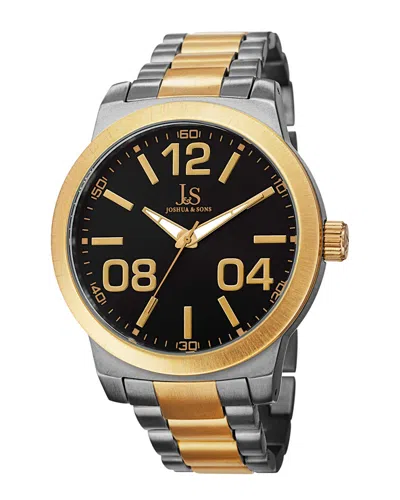 Joshua And Sons Joshua & Sons Men's Stainless Steel Watch In White