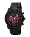 Joshua And Sons Joshua & Sons Chronograph Black Dial Black Alloy Men's Watch Js67rd