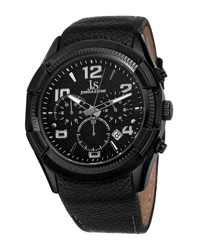 Joshua And Sons Joshua & Sons Men's Watch In Black