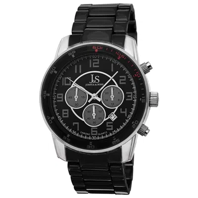 Joshua And Sons Joshua & Sons Men's Watch Js67ssb In Black