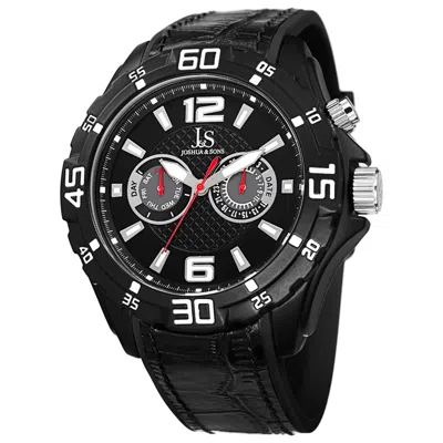 Joshua And Sons Joshua & Sons Men's Watch Js79bk In Black