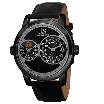 Joshua And Sons Joshua & Sons Men's Watch Js87bk In Black