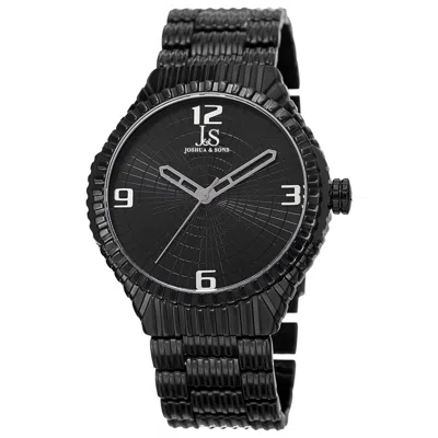 Joshua And Sons Joshua & Sons Men's Watch Js99bk In Black