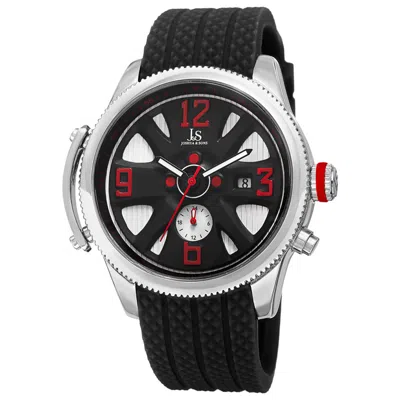 Joshua And Sons Joshua & Sons Men's Watch Jx101ssb In Black