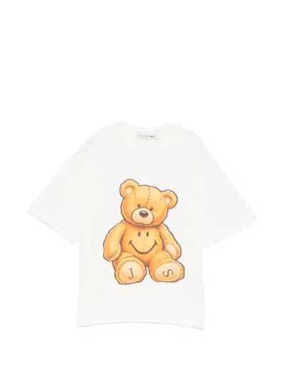 Joshua Sanders Teddy-bear Print T-shirt In White
