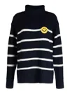 Joshua Sanders High-neck Long-sleeved Sweater In Blue