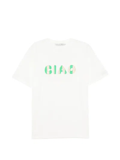 Joshua Sanders Ciao T-shirt In White