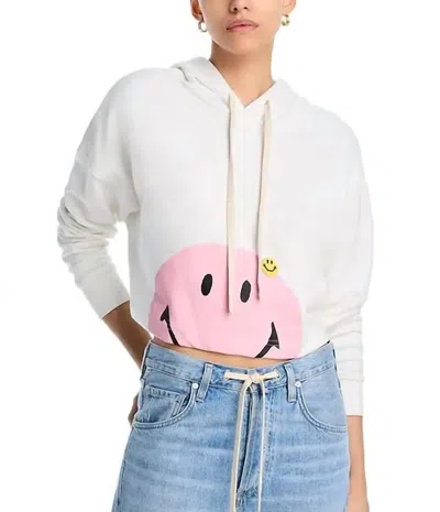 Joshua Sanders Classic Smiley Face Hoodie In White