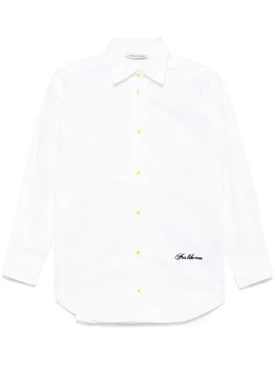 Joshua Sanders Daisy-button Shirt In White