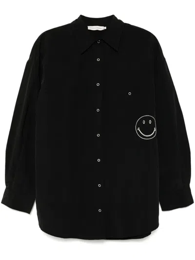 Joshua Sanders Embroidered Shirt In Black