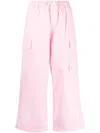 Joshua Sanders Floral-motif Cargo Trousers In Pink