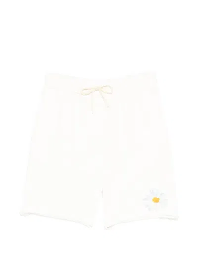 Joshua Sanders Floral Drawstring Shorts In White