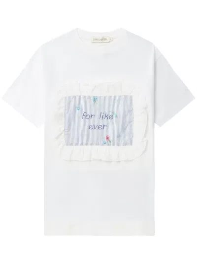 Joshua Sanders For Like Ever T-shirt In White