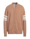 Joshua Sanders Joshua*s Woman Cardigan Camel Size S Merino Wool, Cashmere In Beige