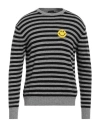 Joshua Sanders Joshua*s Man Sweater Grey Size M Merino Wool, Viscose, Polyamide, Cashmere In Grey