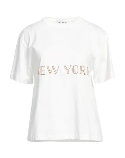 Joshua Sanders Joshua*s Woman T-shirt Ivory Size L Cotton In White
