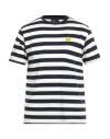 Joshua Sanders Joshua*s X Smiley World Man T-shirt Navy Size L Cotton In White