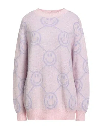 Joshua Sanders Joshua*s X Smiley World Woman Sweater Pink Size L Acrylic, Polyamide, Alpaca Wool