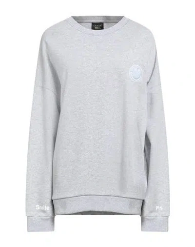 Joshua Sanders Joshua*s X Smiley World Woman Sweatshirt Grey Size L Cotton