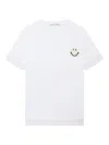 Joshua Sanders Lace-trimmed Smiley-face T-shirt In White
