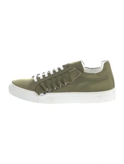 Pre-owned Joshua Sanders Leather Sneakers In Green