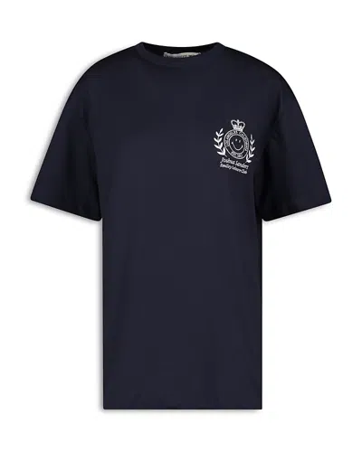 Joshua Sanders Leisure Club Tee In Blue