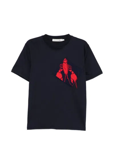 Joshua Sanders Lobster T-shirt In Blue