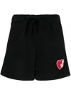 Joshua Sanders Logo-appliqué Drawstring Shorts In Black