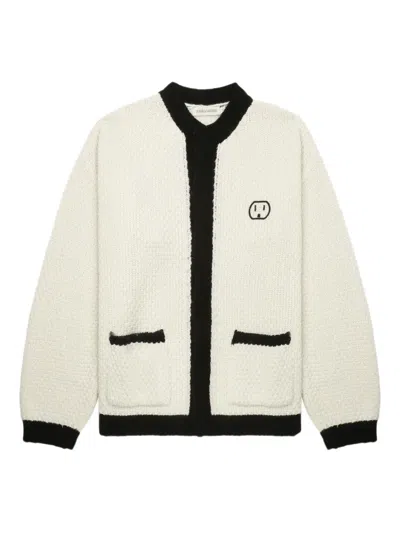 Joshua Sanders Logo-embroidered Cardigan In White