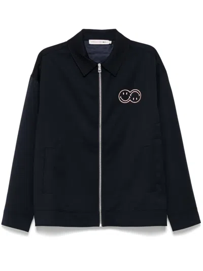 Joshua Sanders Logo-embroidered Jacket In Blue