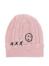 Joshua Sanders Logo-patch Beanie In Pink