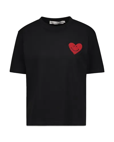 Joshua Sanders Love Heart Tee In Black