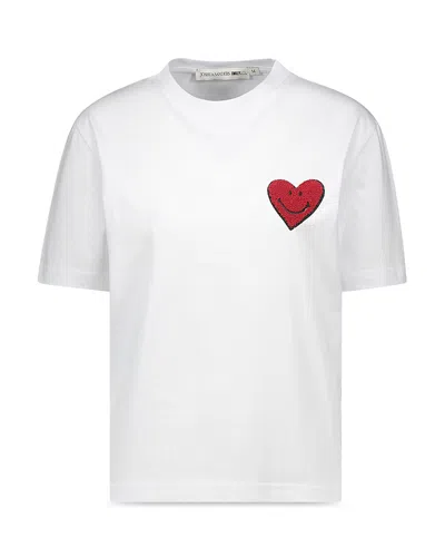 Joshua Sanders Love Heart Tee In White