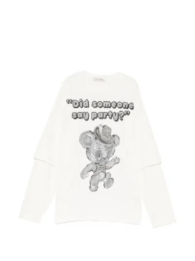 Joshua Sanders Magda Party T-shirt In White