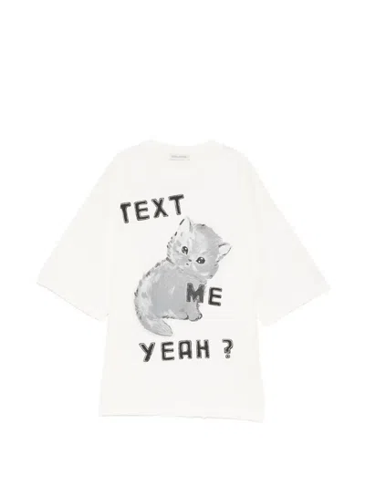 Joshua Sanders Magda Text-me T-shirt In White