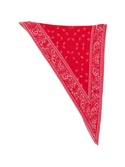 Joshua Sanders Paisley-print Bandana Scarf In Red