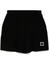 Joshua Sanders Piquet Smiley-shorts In Schwarz