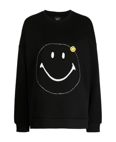 Joshua Sanders Pixel Smiley-print Jersey Hood In Black