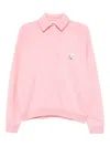 Joshua Sanders Plug Me Polo Top In Pink