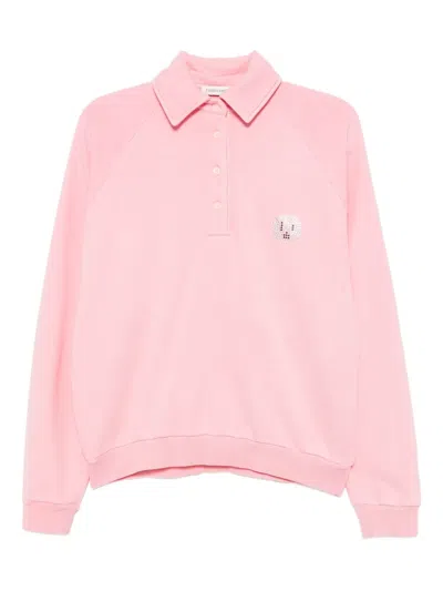 Joshua Sanders Plug Me Polo Top In Pink