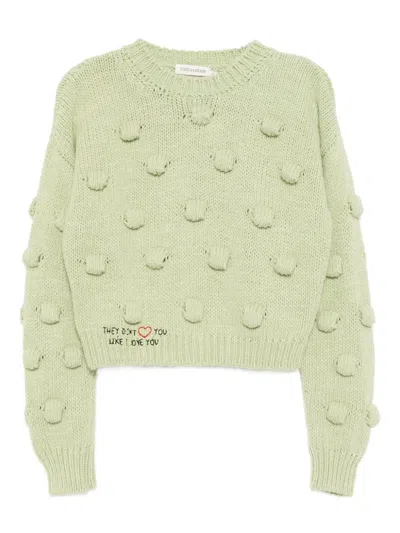 Joshua Sanders Pom-pom Jumper In Green