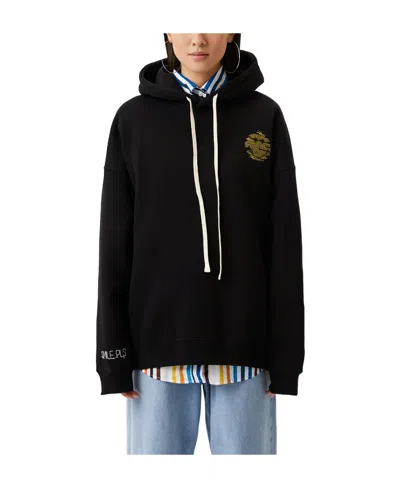 Joshua Sanders Pull Rope Hooded Sweater In Black