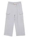 Joshua Sanders Rhinestone-embellished Cotton Pants In Blue