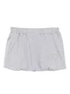 Joshua Sanders Rhinestone-embellished Cotton Skirt In Gray