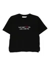 Joshua Sanders Slogan-embroidered T-shirt In Black