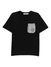 Joshua Sanders Smile-embroidered T-shirt In Black