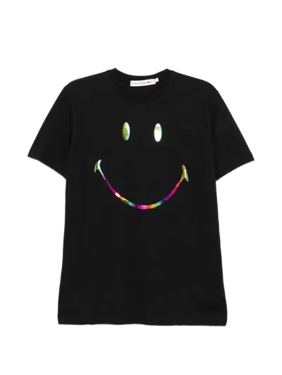 Joshua Sanders Smile-hologram T-shirt In Black
