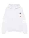Joshua Sanders Smiley-face Stripe-detail Hoodie In White