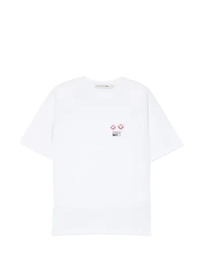 Joshua Sanders Smiley Graphic T-shirt In White