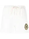 Joshua Sanders Camouflage Logo-print Drawstring Shorts In White